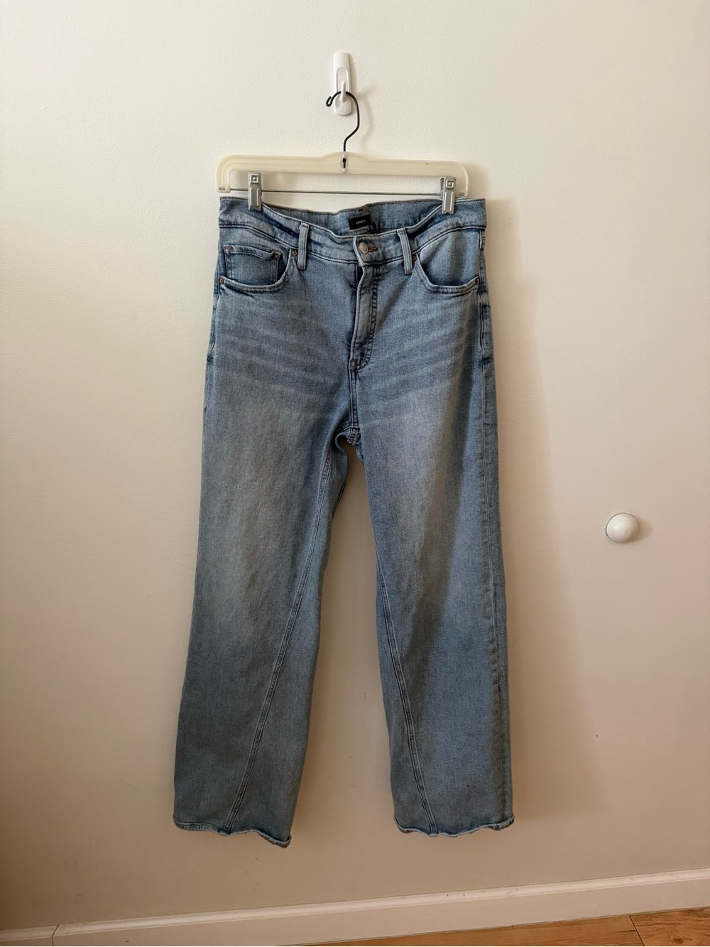 Express wide leg high rise jeans